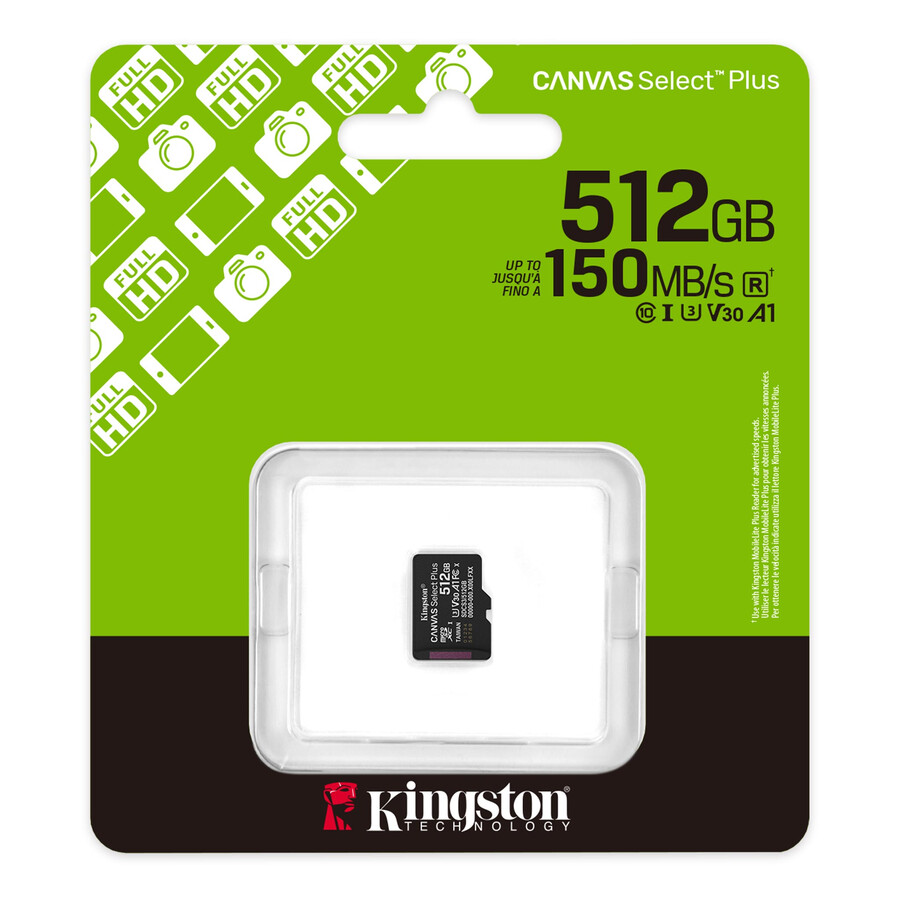 canvas select plus microsd memory card - capacity=64gb adapter=none