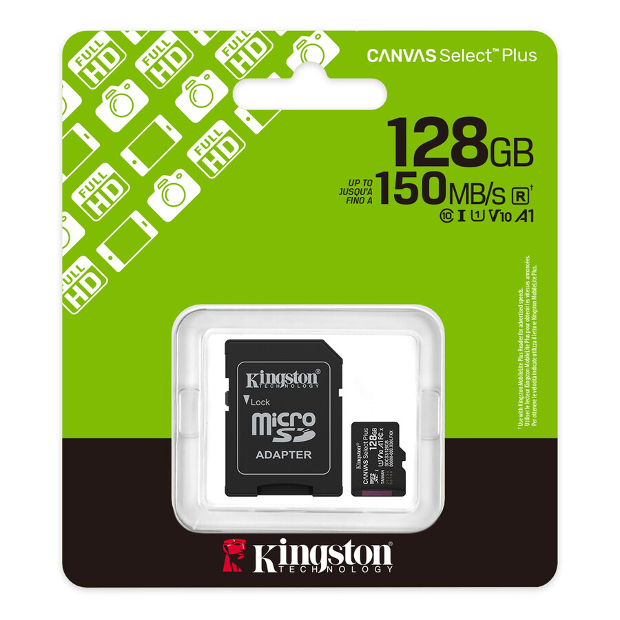 canvas select plus microsd memory card - capacity=64gb adapter=none