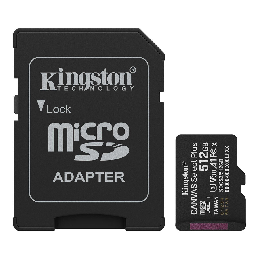 canvas select plus microsd memory card - capacity=64gb adapter=none