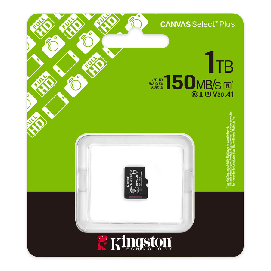 canvas select plus microsd memory card - capacity=128gb adapter=none