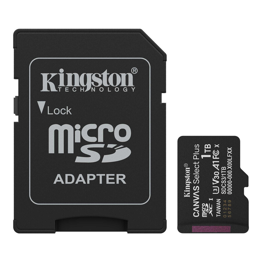 canvas select plus microsd memory card - capacity=256gb adapter=sd adapter