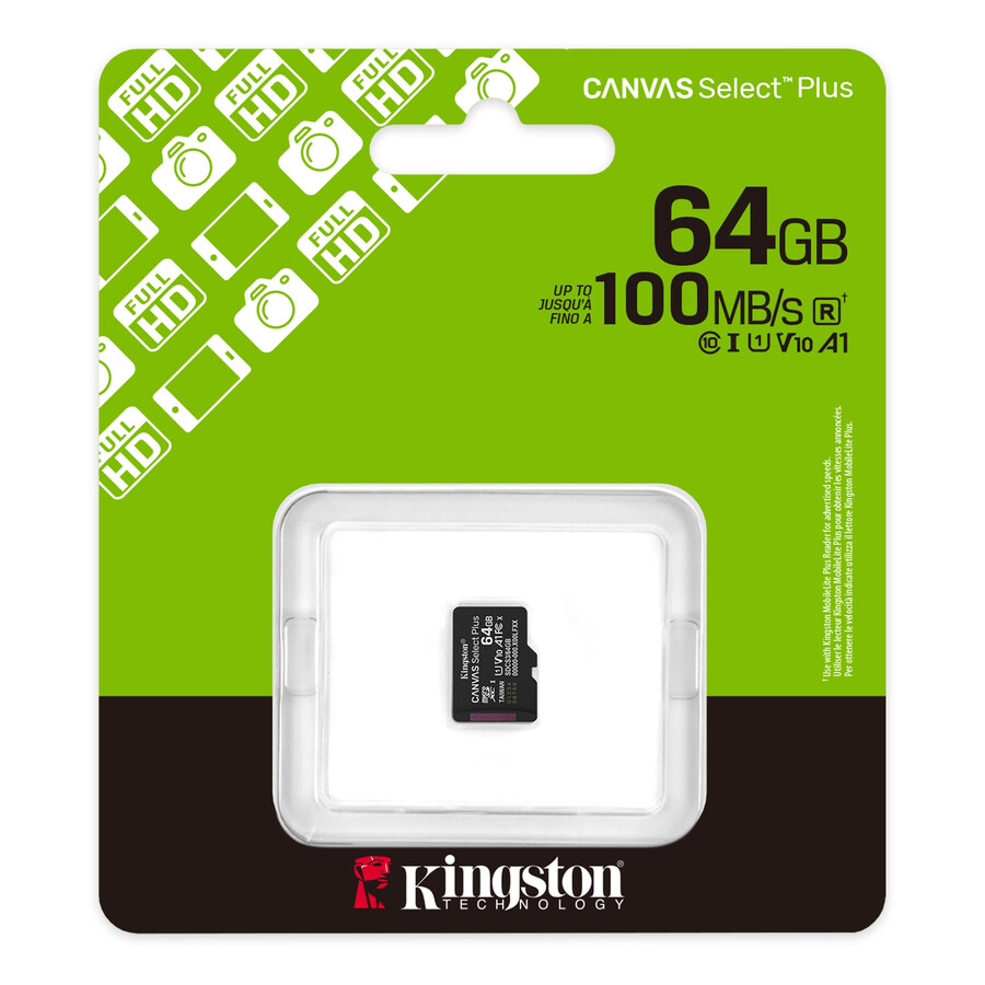 canvas select plus microsd memory card - capacity=256gb adapter=sd adapter
