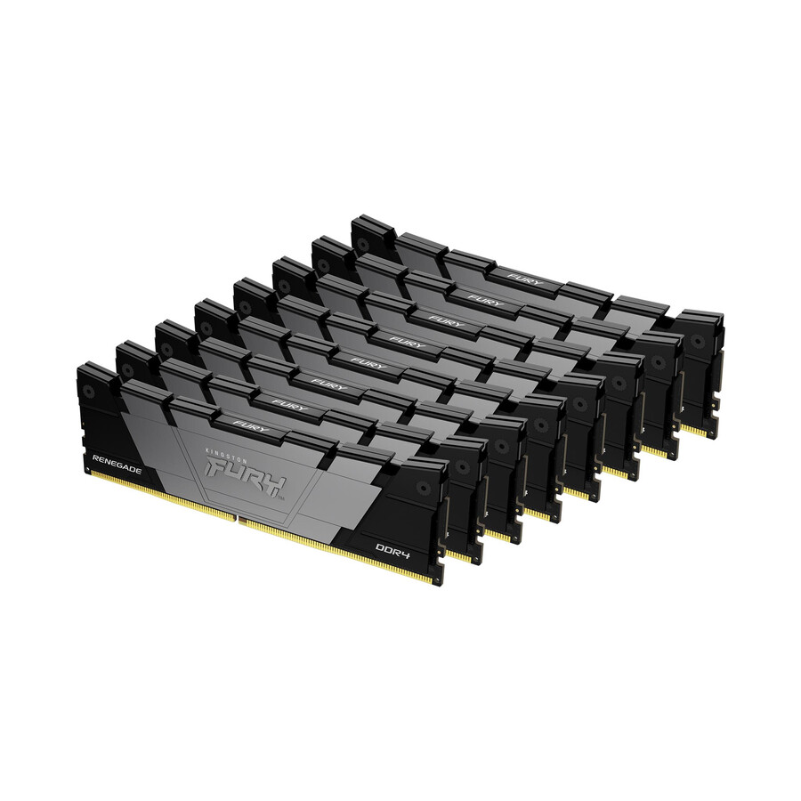 kingston fury renegade ddr4 memory - speed=3200mts total kit capacity=8gb kit=single module dram density=8gbit