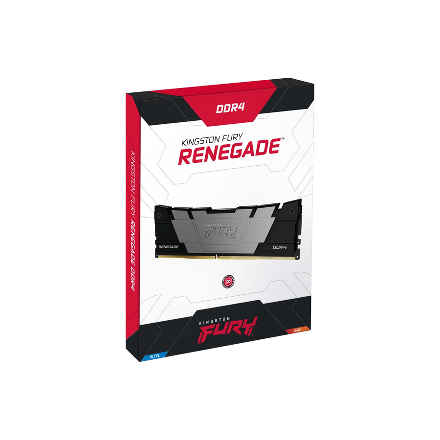 kingston fury renegade ddr4 memory - speed=3200mts total kit capacity=8gb kit=single module dram density=8gbit