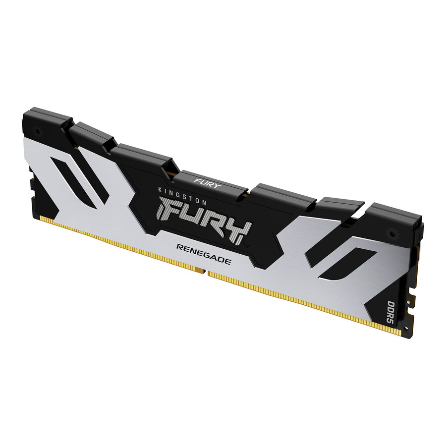 kingston fury renegade ddr5 memory - module type=cudimm speed=8400mts total kit capacity=24gb kit=single module dram density=24gbit color=black