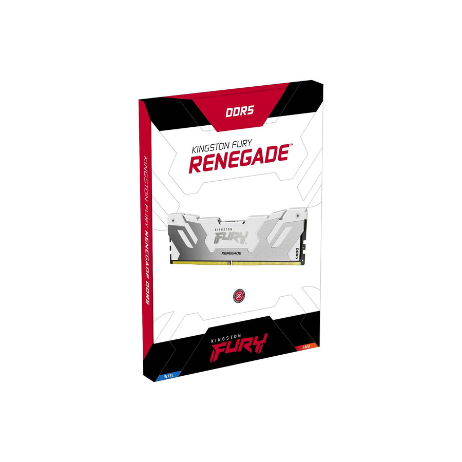 kingston fury renegade ddr5 memory - module type=cudimm speed=8400mts total kit capacity=24gb kit=single module dram density=24gbit color=black