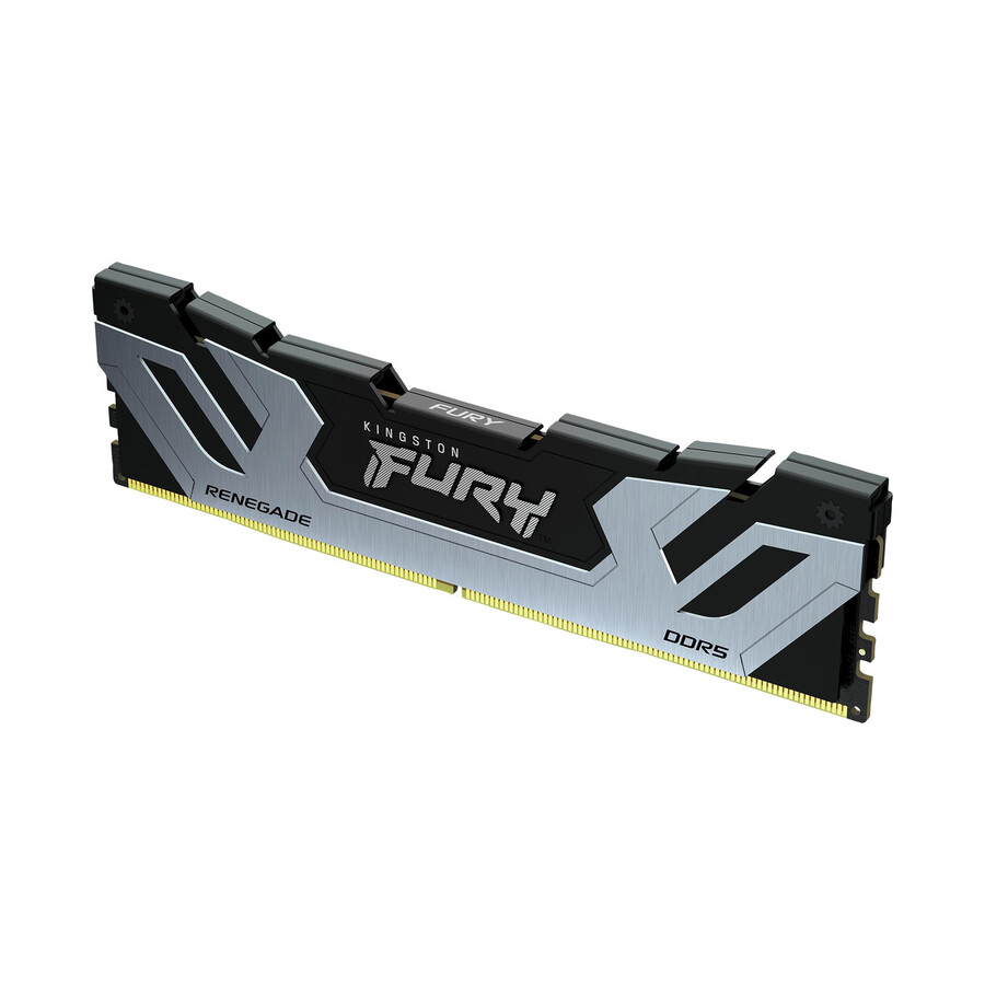 kingston fury renegade ddr5 memory - module type=cudimm speed=8400mts total kit capacity=24gb kit=single module dram density=24gbit color=black