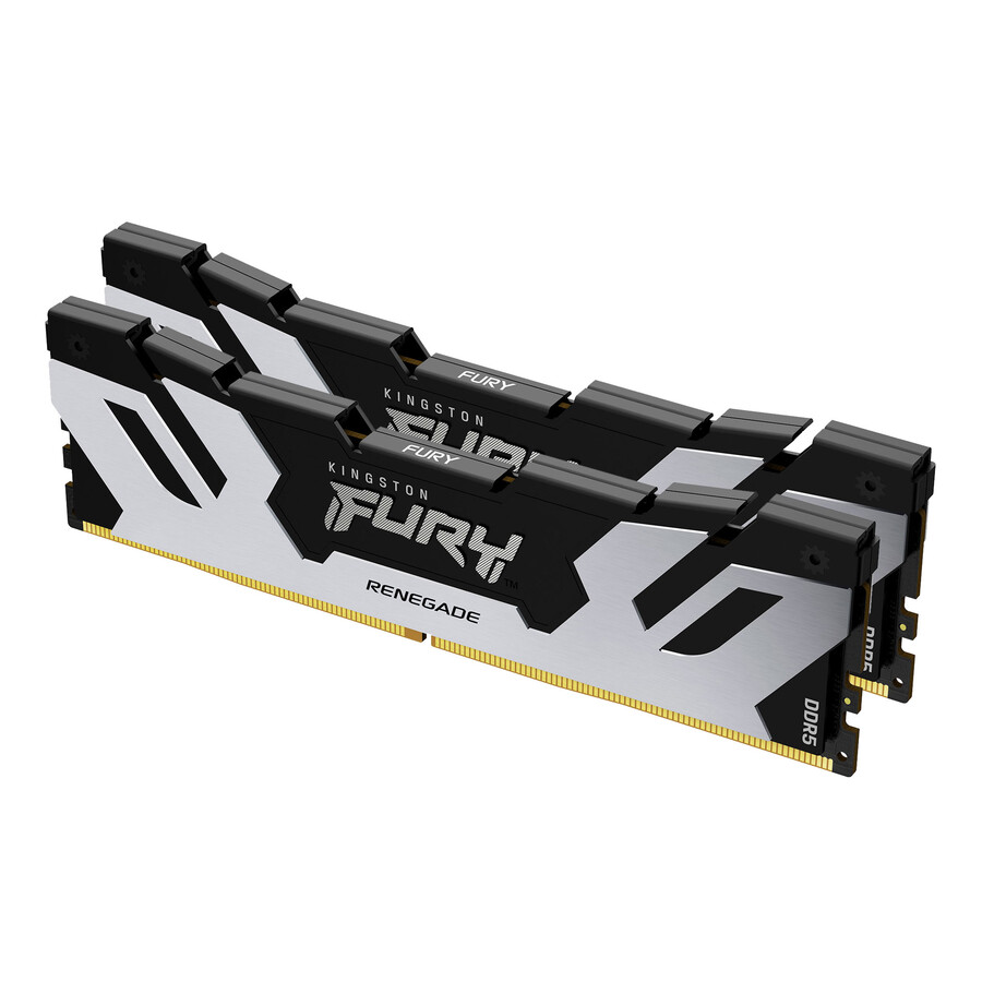 kingston fury renegade ddr5 memory - module type=cudimm speed=8400mts total kit capacity=24gb kit=single module dram density=24gbit color=black