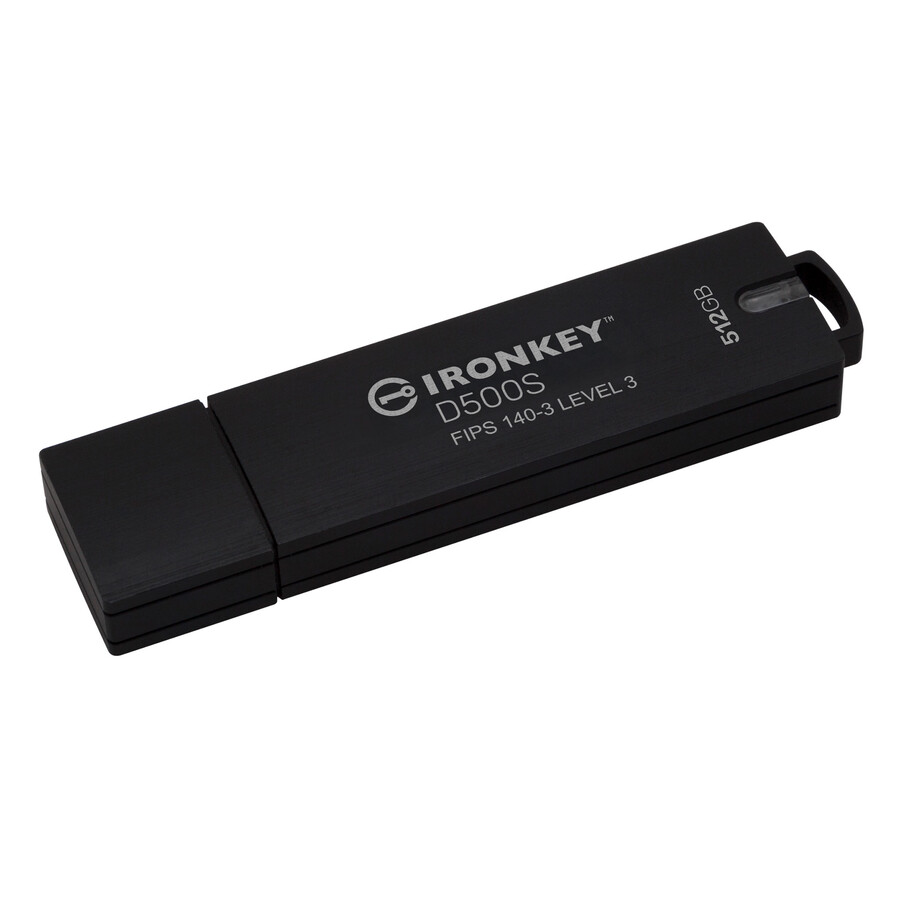kingston ironkey d500s usb flash drive - capacity=128gb
