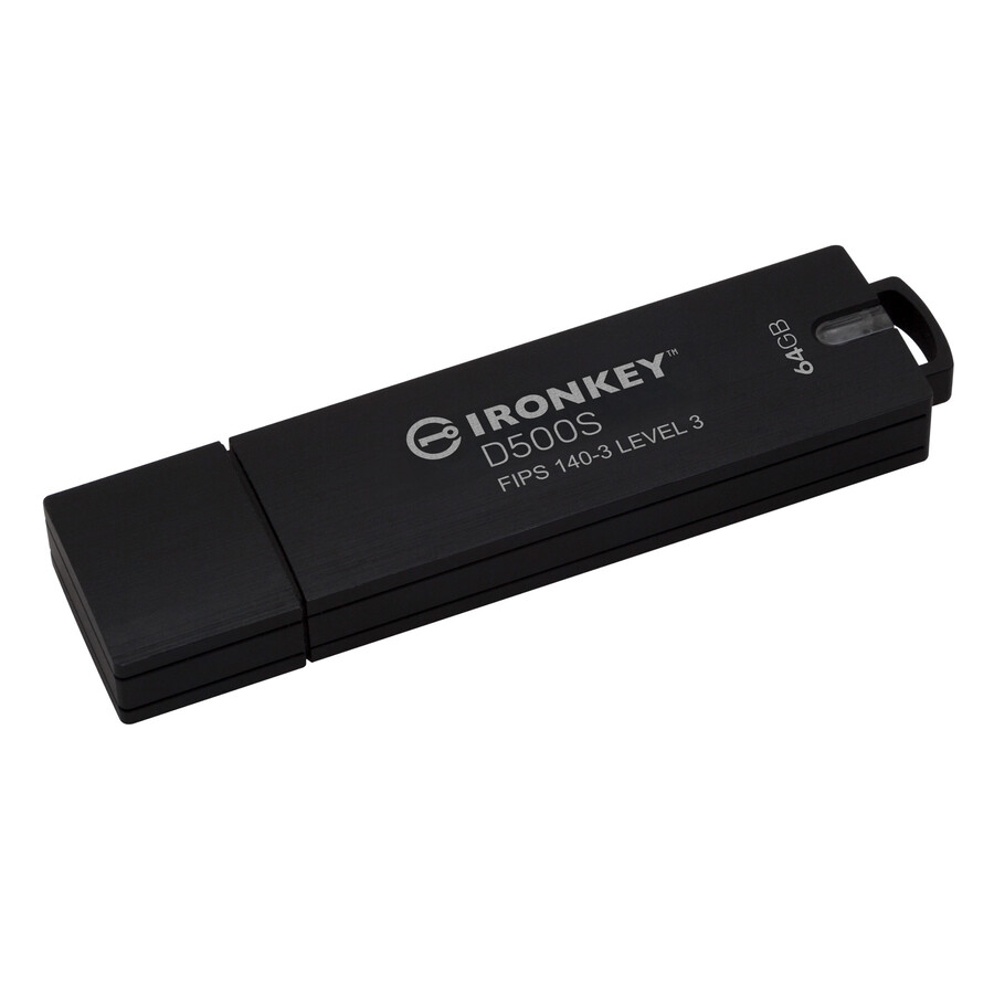 kingston ironkey d500s usb flash drive - capacity=128gb