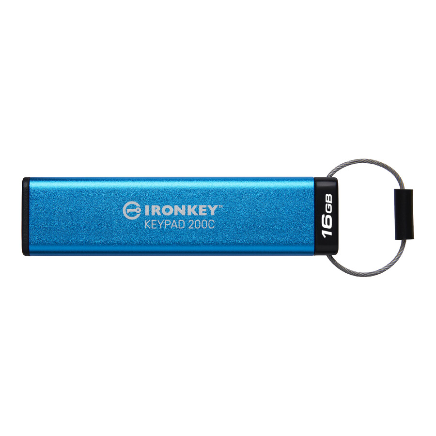 kingston ironkey keypad 200 series usb flash drive - capacity=32gb connector=usb-c