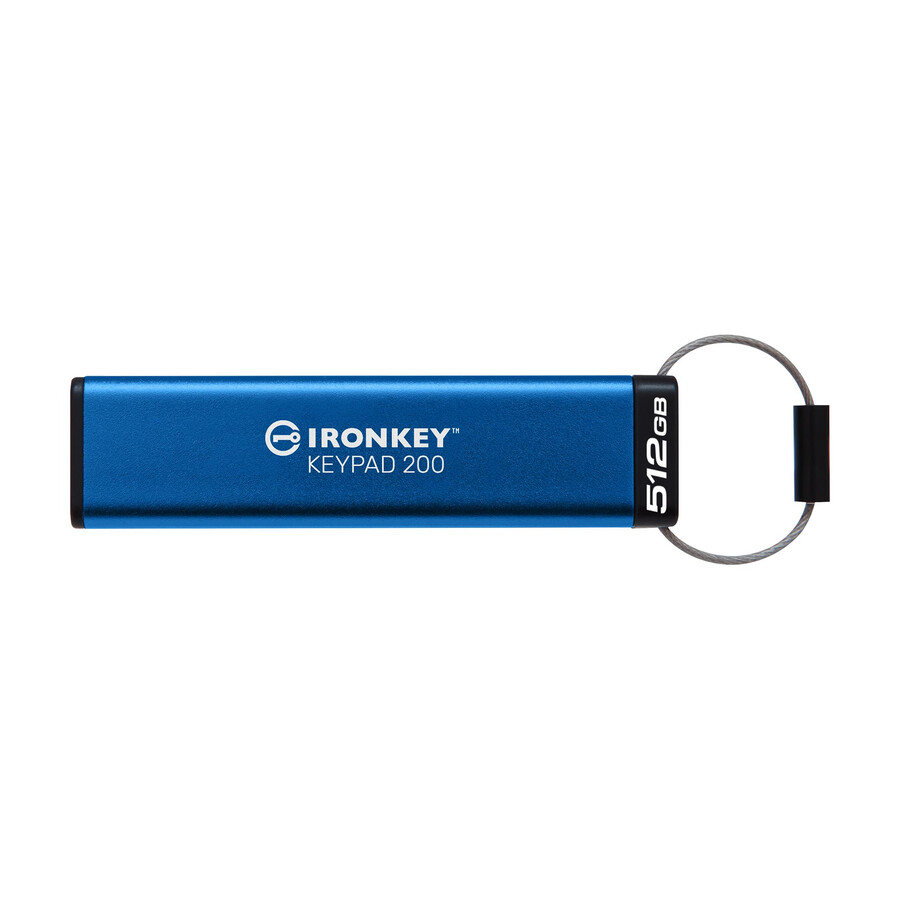 kingston ironkey keypad 200 series usb flash drive - capacity=32gb connector=usb-c