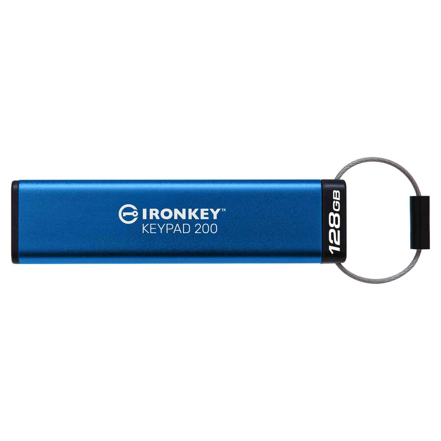 kingston ironkey keypad 200 series usb flash drive - capacity=64gb connector=usb-c
